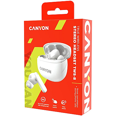 Qulaqlıq Canyon TWS8 White (CNS-TWS8W)