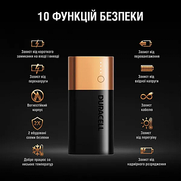 Powerbank Duracell PB2X1TBCD 6700MAH
