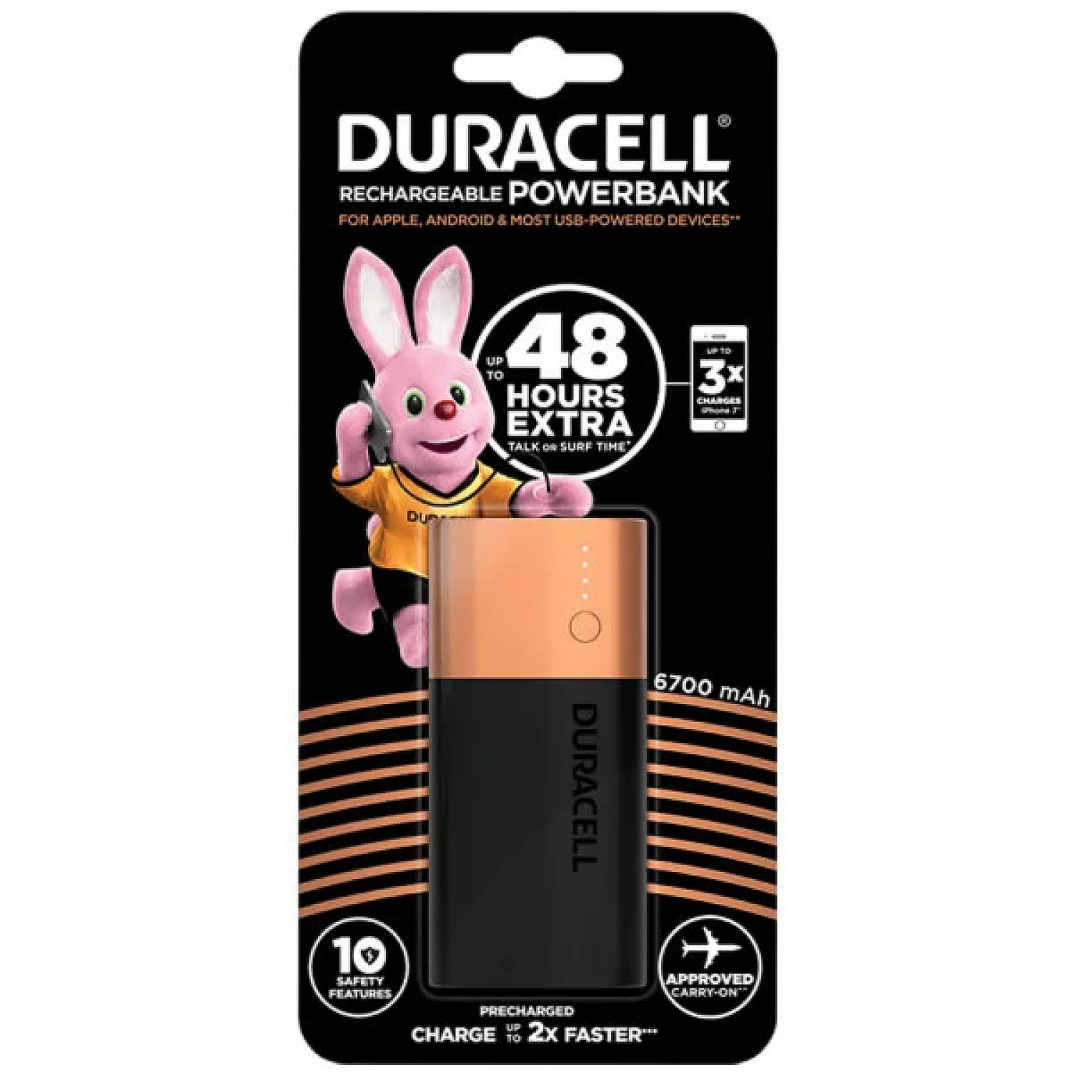 Powerbank Duracell PB2X1TBCD 6700MAH
