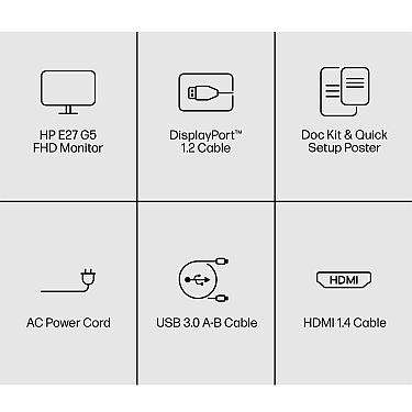 Monitor HP E27 G5 FHD MNTR (6N4E2AA)