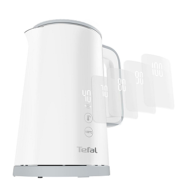 Elektrikli çaydan Tefal Digital Screen 1.5L White (KO693110) Elektrikli çaydan Tefal Digital Screen 1.5L White (KO693110)