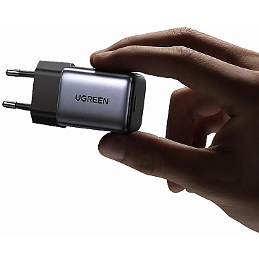 Adapter başlığı UGREEN Nexode 30W USB-C PD GaN Fast Charger EU (Space Gray)