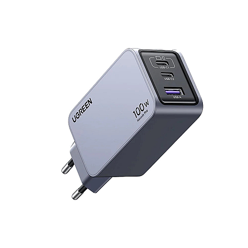 Adapter başlığı UGREEN Nexode Pro 100W 3-Port GaN Fast Charger Set EU
