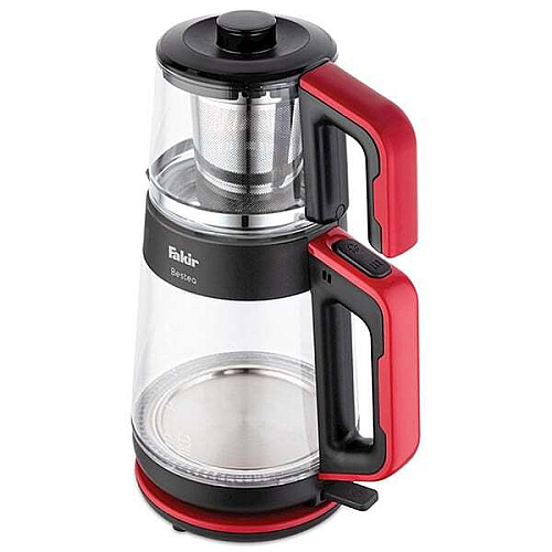 Fakir Çay aparati Bestea Glass Black Red