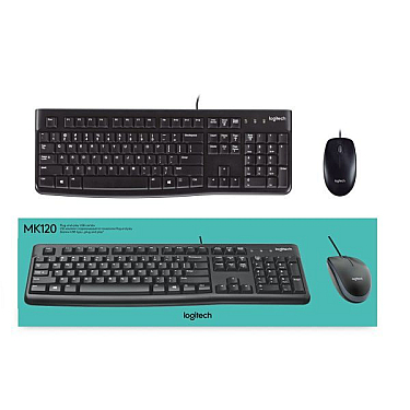 Klaviatura Logitech MK120 USB Keyboard and Mouse Combo