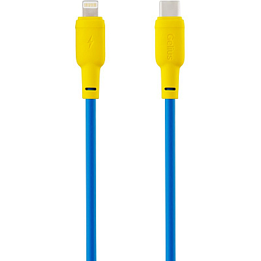 Kabel USB Gelius Full Silicon GP-UCN001 Type-C to Lightning Yellow/Blue