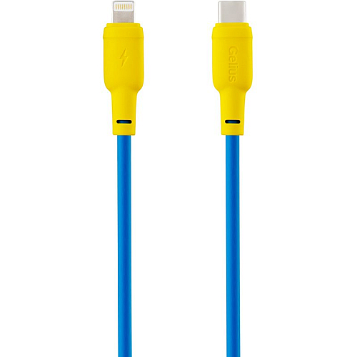 Kabel USB Gelius Full Silicon GP-UCN001 Type-C to Lightning Yellow/Blue