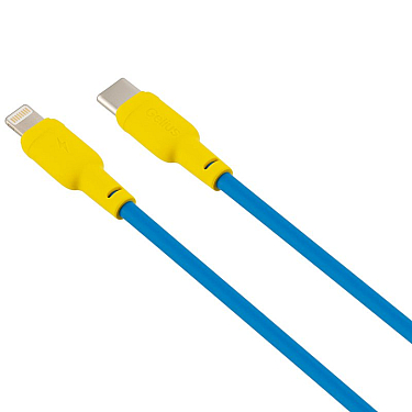 Kabel USB Gelius Full Silicon GP-UCN001 Type-C to Lightning Yellow/Blue