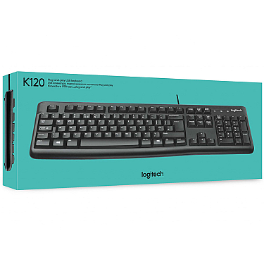 Klaviatura Logitech K120 Corded Keyboard Black
