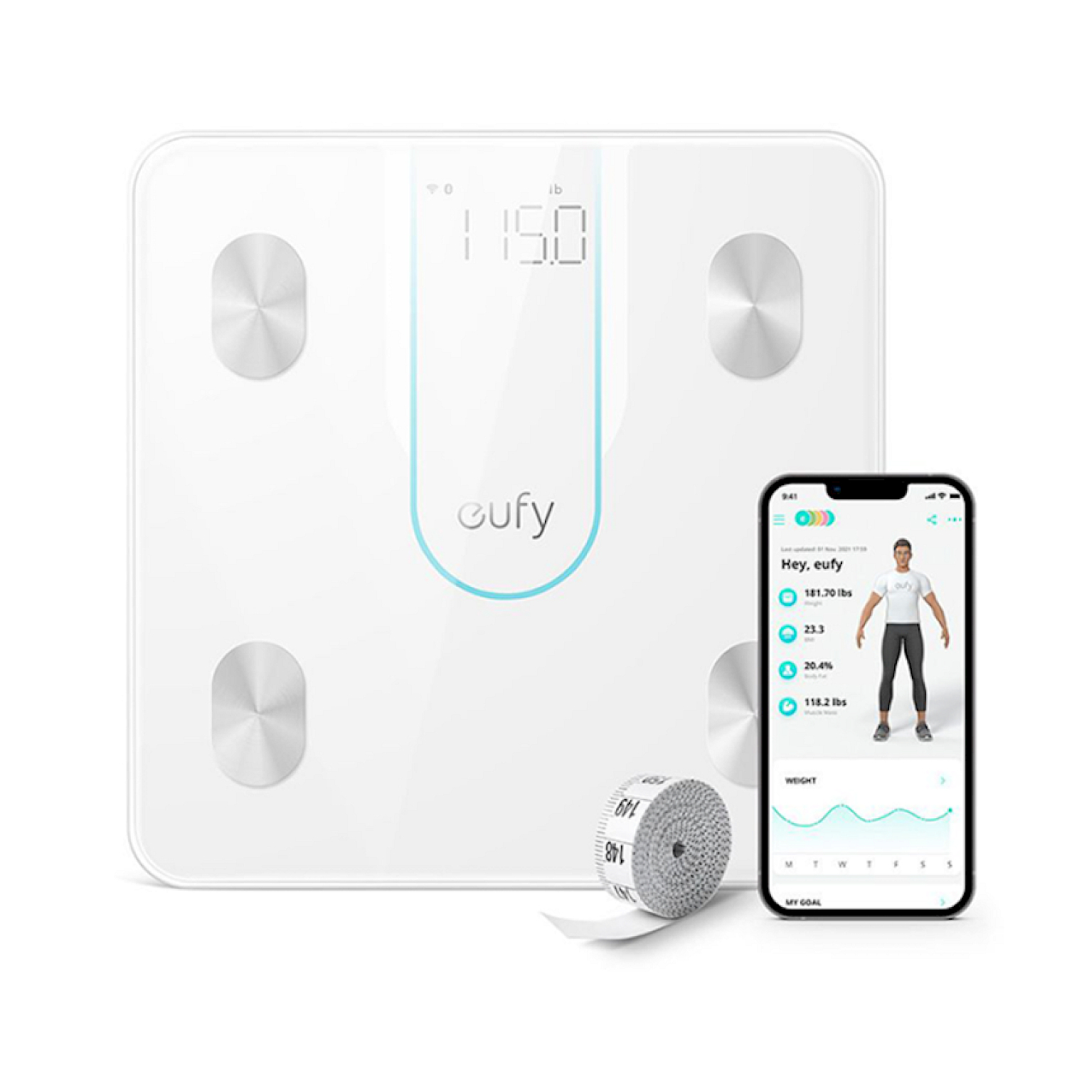 Tərəzi Eufy Smart Scale P2 White (T9148K21)