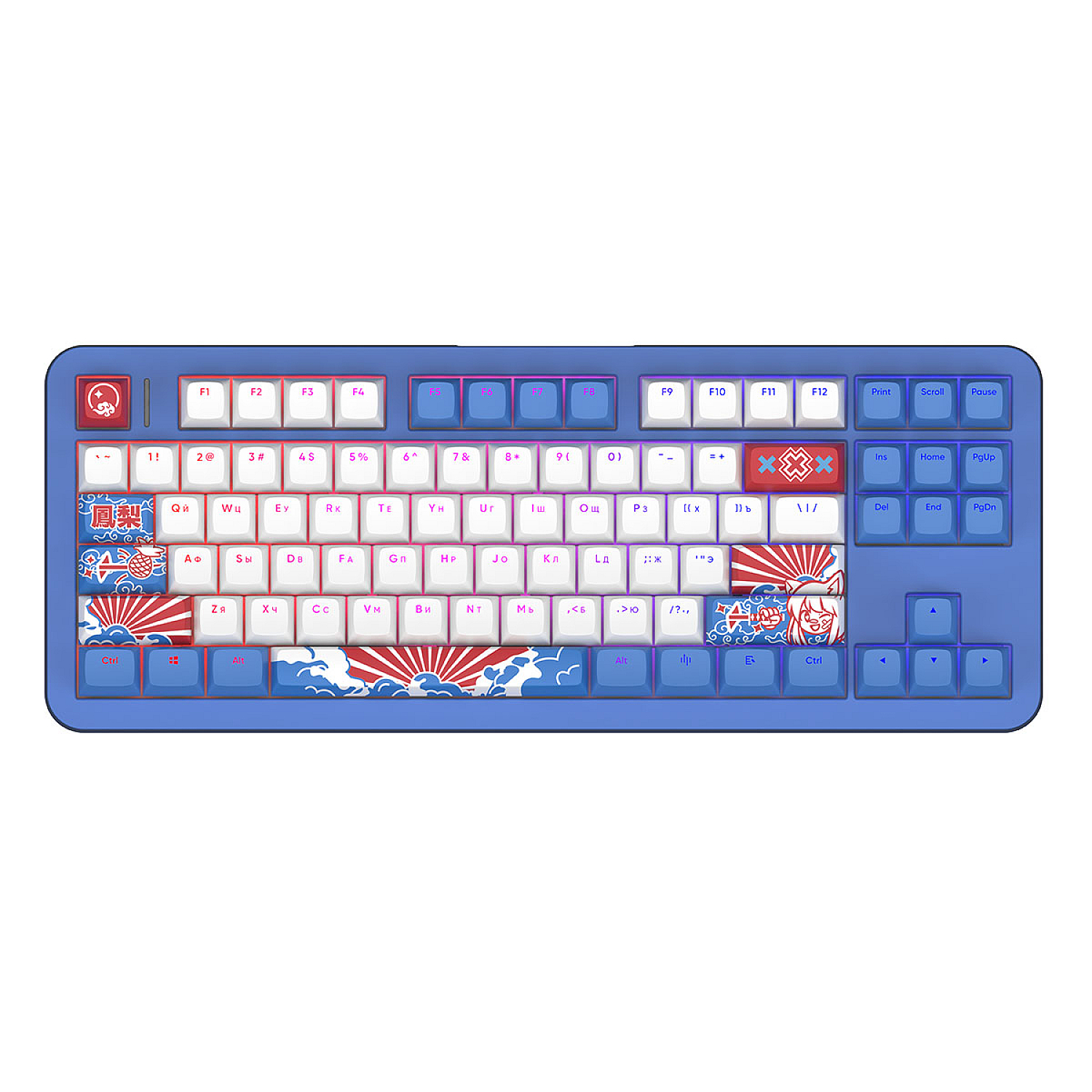 Wireless keyboard Red Square Alumix TKL Classic Pakuru [g3ms Aquamarine] (RSQ-20056) Blue