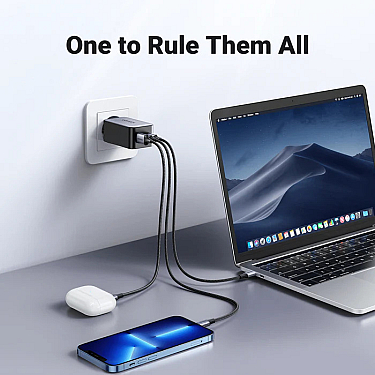 Adapter başlığı UGREEN Nexode Pro 65W 3-Port GaN Fast Charger Set EU