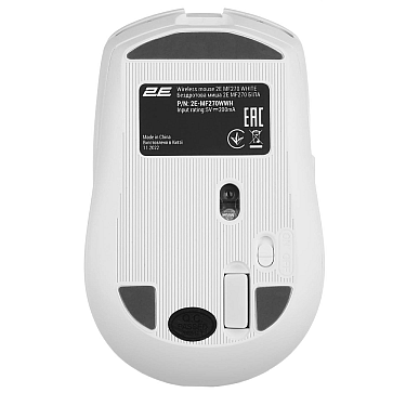 Mouse 2E MF270 Silent Rechargeable Wl white