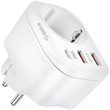 Adapter Gelius Moxie GP-HC050 2USB QC3.0 + Type-C (PD20W)