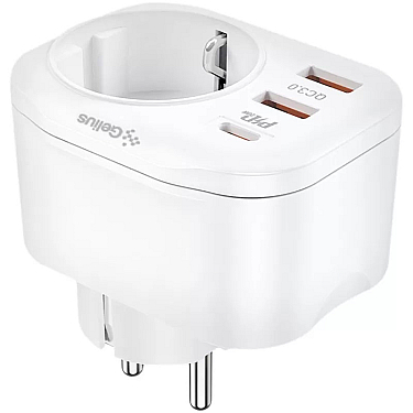 Adapter Gelius Moxie GP-HC050 2USB QC3.0 + Type-C (PD20W)