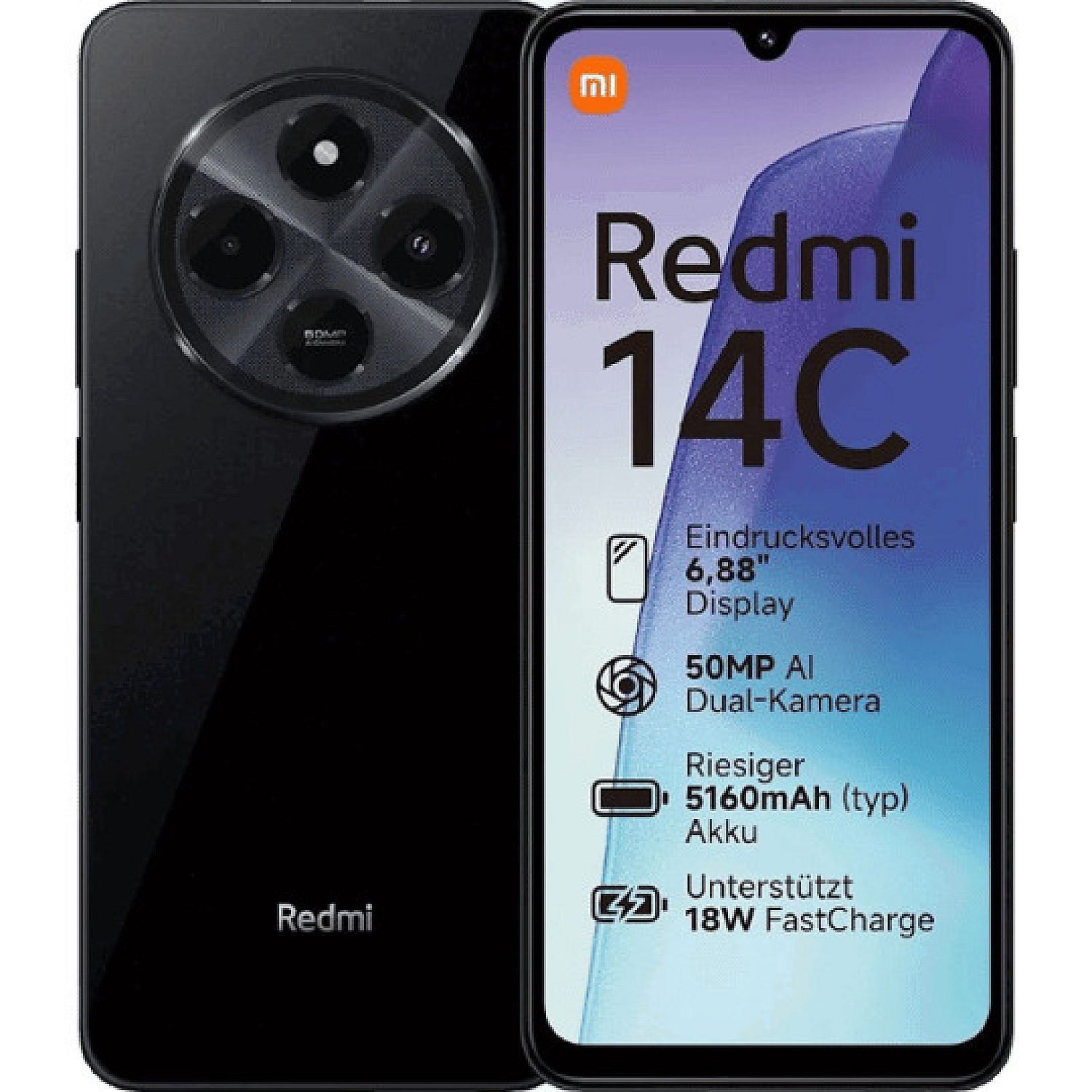 Xiaomi Redmi 14C 4/128GB NFC Midnight Black