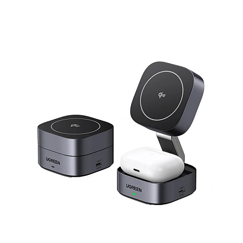 Charger UGREEN 2-in-1 Magnetic Wireless Charger