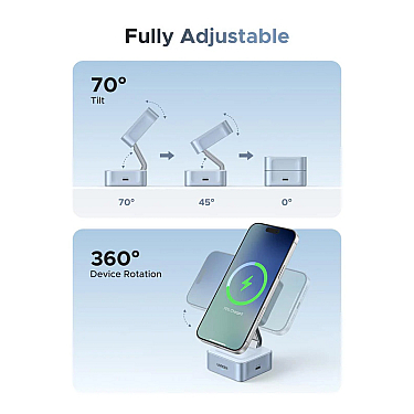 Charger UGREEN 2-in-1 Magnetic Wireless Charger Charger UGREEN 2-in-1 Magnetic Wireless Charger