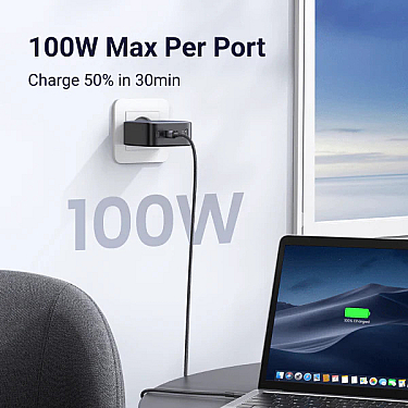 Adapter başlığı UGREEN Nexode S 100W 4-Port GaN Fast Charger EU