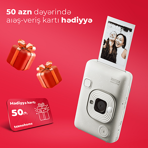 Fotoaparat Fujifilm Instax Mini Liplay Misty White ( 3 aylıq)