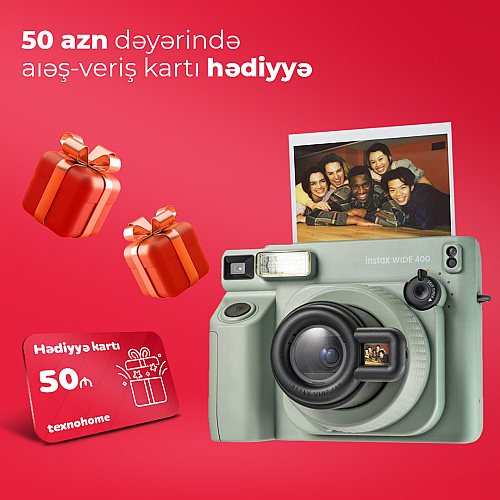 Fotoaparat Fujifilm Instax Wide 400 (3 aylıq)