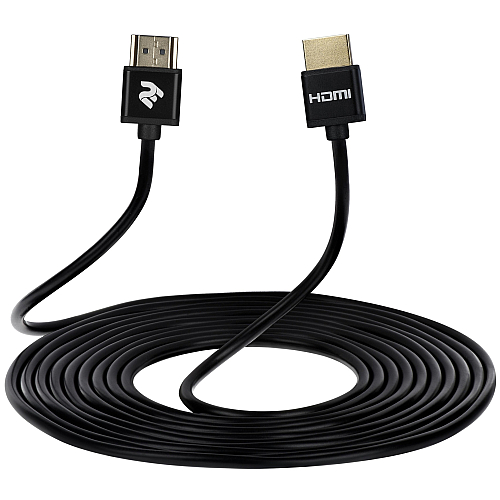 HDMI kable 2E HDMI 2.0 (AM/AM) Slim, black 2m