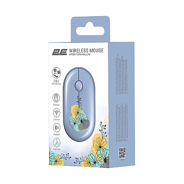 Mouse 2E MF300 FLORA MALLOW Silent WL BT blue