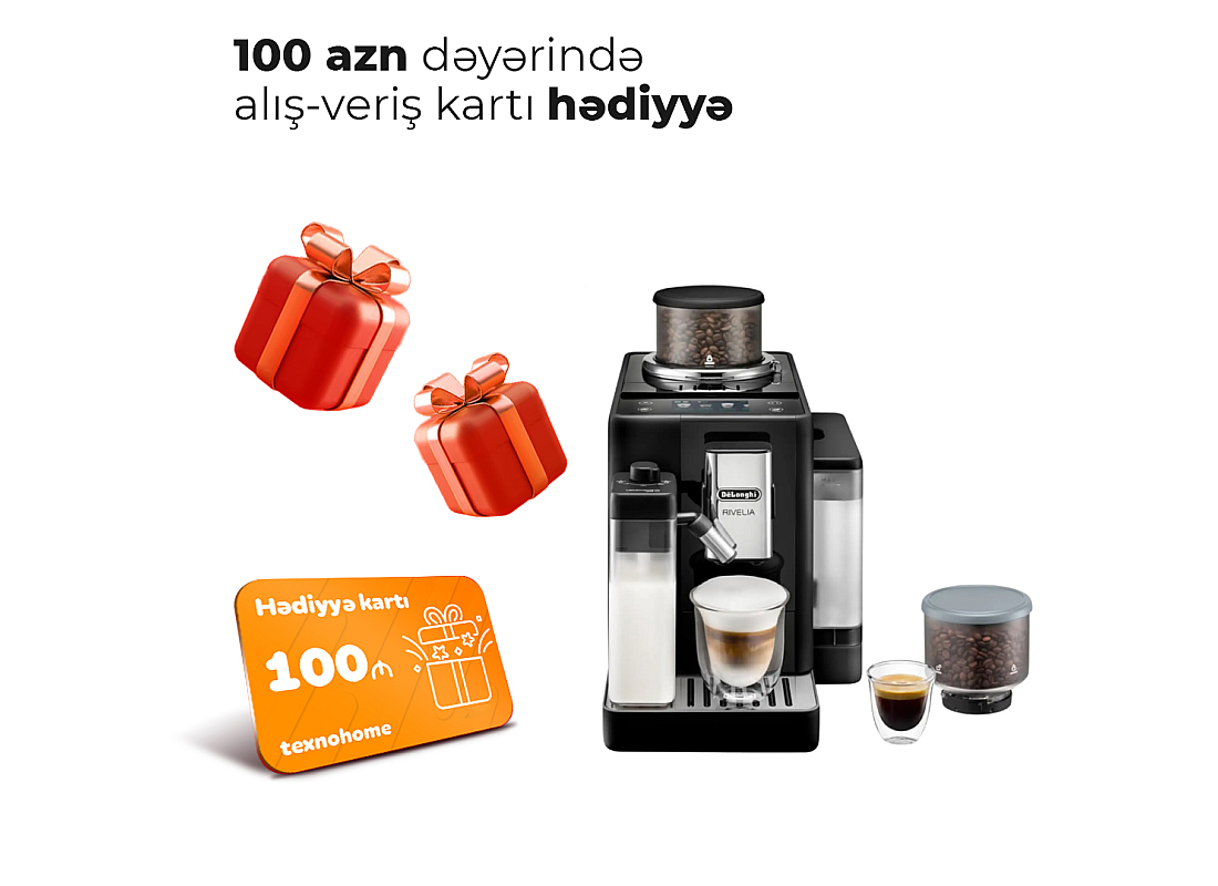 Qəhvəbişirən DeLonghi Rivelia EXAM440.55.B (3 aylıq)