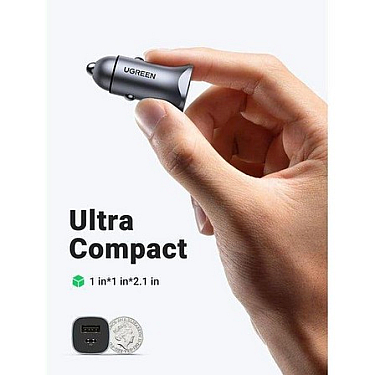 Avtomobil üçün charger UGREEN A+C Dual-Port Car Charger PD30W+SCP22.5W Avtomobil üçün charger UGREEN A+C Dual-Port Car Charger PD30W+SCP22.5W