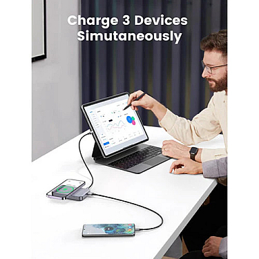 Power Bank UGREEN 10000mAh Magnetic Wireless Space Gray