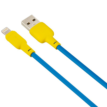 Kabel USB Gelius Full Silicon GP-UCN001L Lightning Yellow/Blue