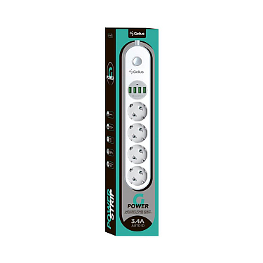 Uzatma kabeli Gelius Pro PowerStrip G-Power (4 220V Ports/ 4 USB ports3.4A) 2m GP-PS-001