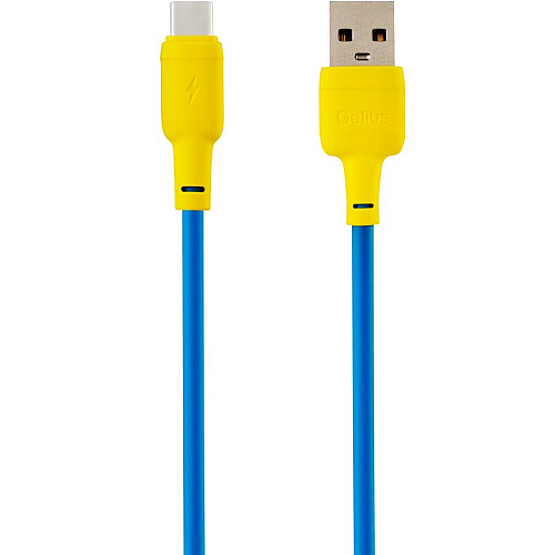 Kabel USB Gelius Full Silicon GP-UCN001C Type-C Yellow/Blue