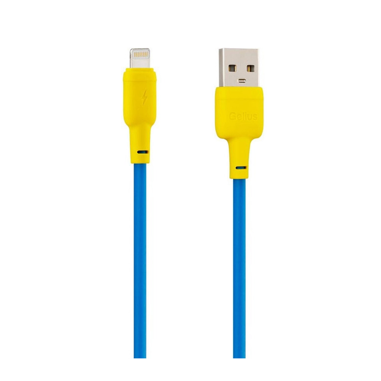 Kabel USB Gelius Full Silicon GP-UCN001L Lightning Yellow/Blue
