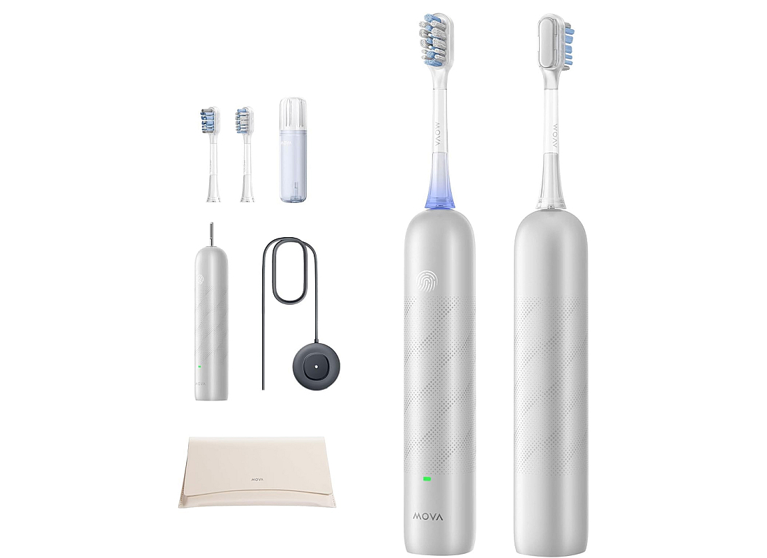 Mova 3D Clean Electric Toothbrush Sliver (ATB15A)