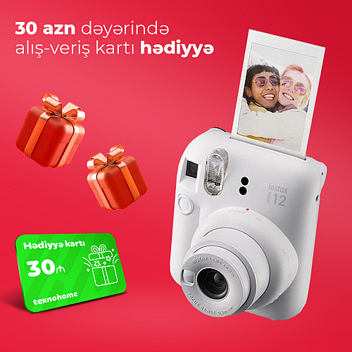 Fotoaparat Instax mini 12 White (3 aylıq)