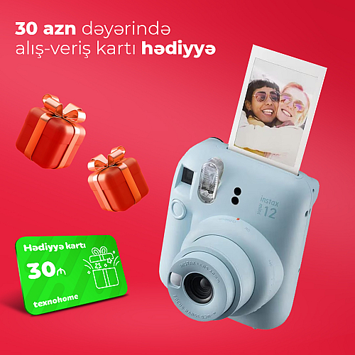 Fotoaparat Instax mini 12 Blue (3 aylıq)