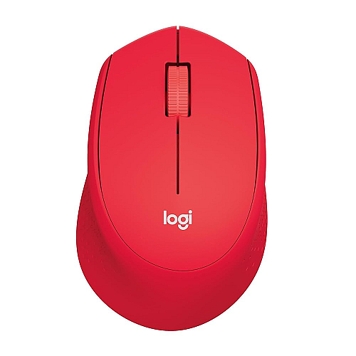 Logitech Mouse M330 Silent Plus Red