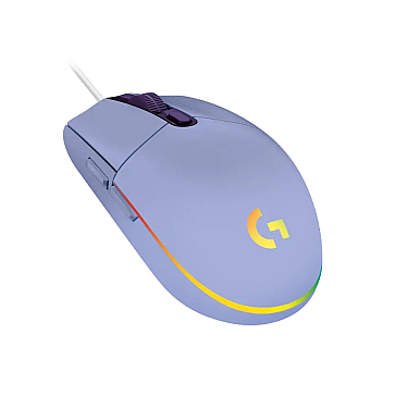 Logitech G203 LIGHTSYNC Corded Gaming Mouse Lilac