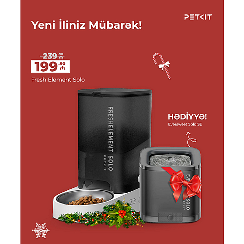 Petkit Yumshare Fresh Element Solo Smart Pet Feeder ( 3 aylıq )