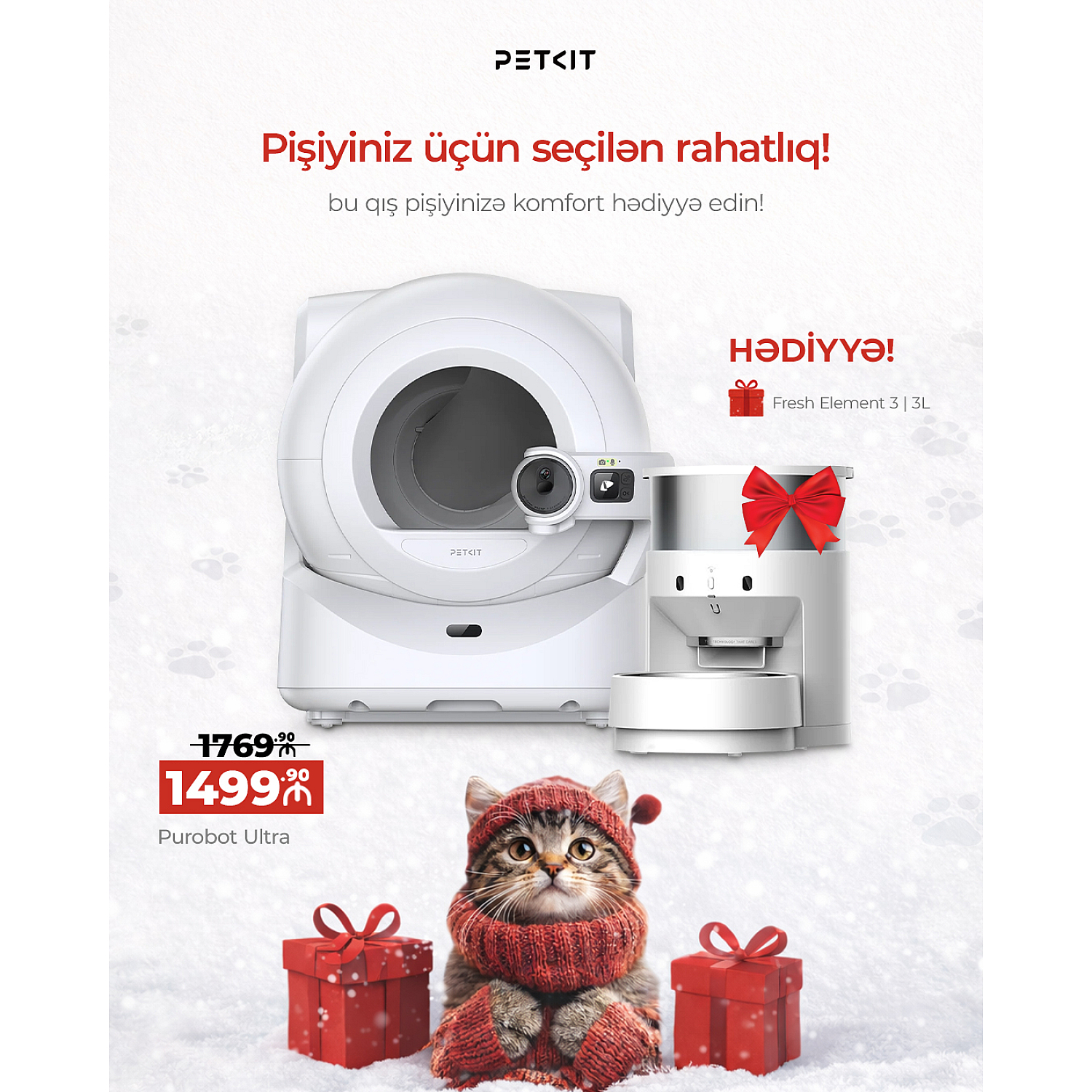Petkit Purobot Ultra EU (P9903) ( 3 aylıq )