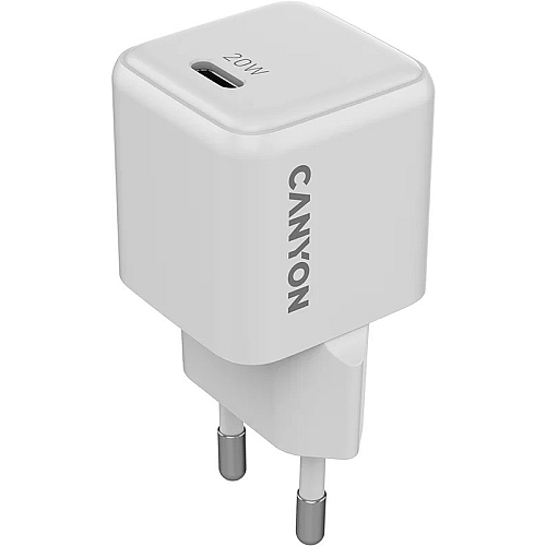 Adapter Başlığı Canyon CU20C GaN 20W 1xPD EU White