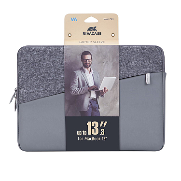 Çanta Rivacase 7903 Grey MacBook Pro and Ultrabook sleeve 13.3"/12 Çanta Rivacase 7903 Grey MacBook Pro and Ultrabook sleeve 13.3"/12