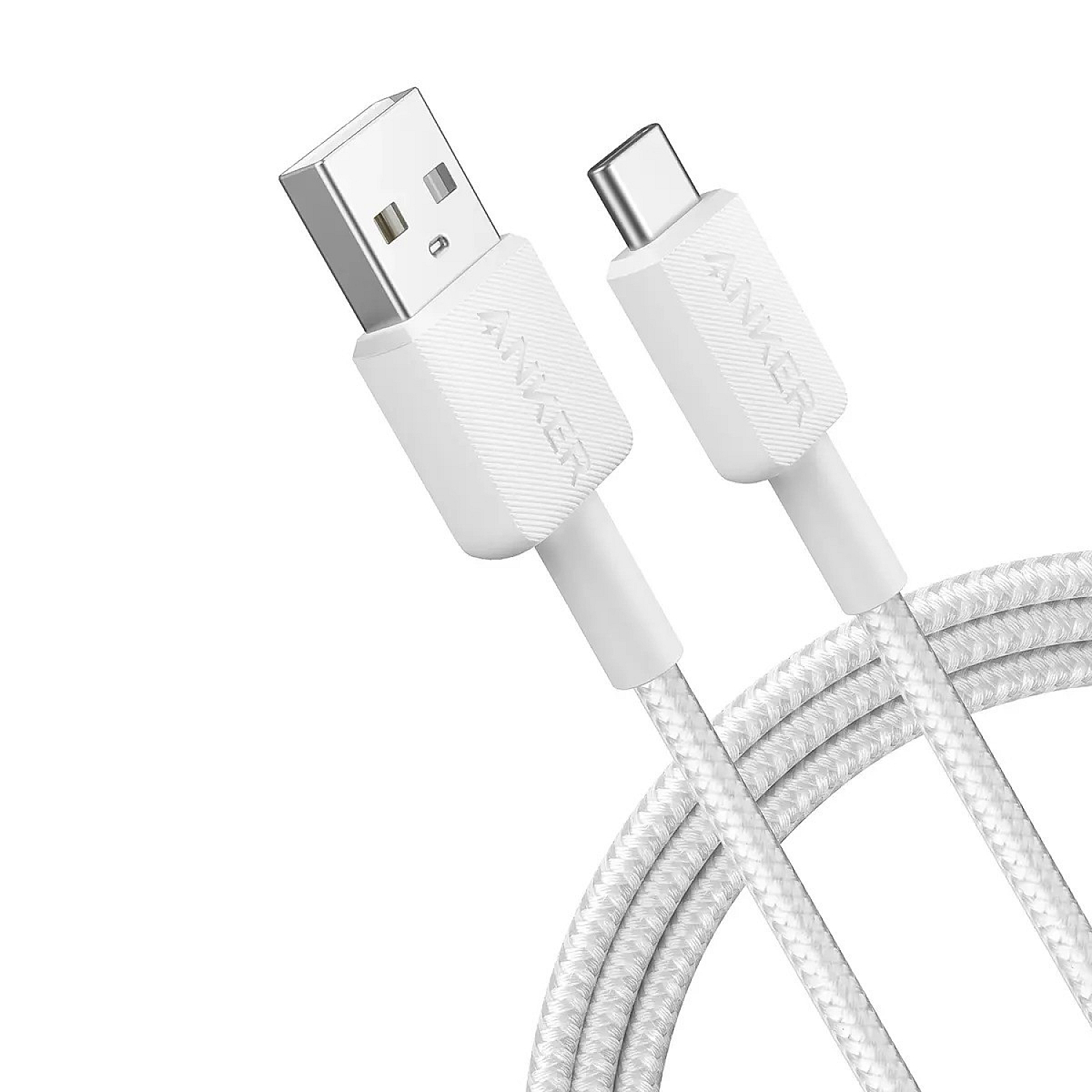 Kabel Anker 322 USB-A to USB-C 6ft braided White (A81H6H21)