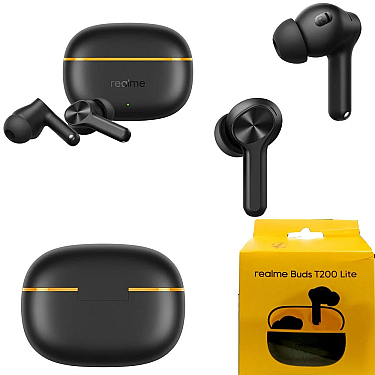 Qulaqlıq Realme Buds T200 Lite Black