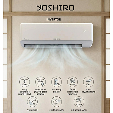 Kondisioner Yoshiro YAC-C12IN800W INV-KIT Kondisioner Yoshiro YAC-C12IN800W INV-KIT