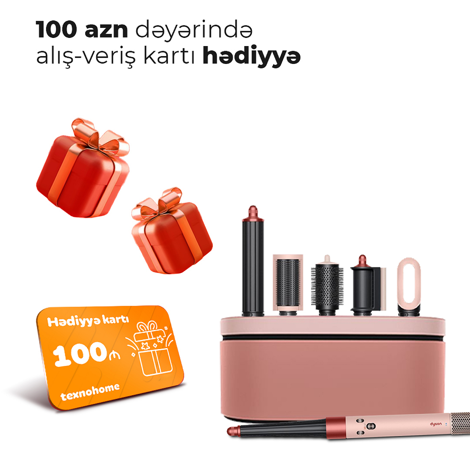 Fen Dyson HS08 Airwrap Sakura Cherry (3 aylıq)