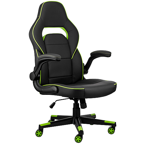 Oyun kreslosu 2E Gaming Hebi Black/Green