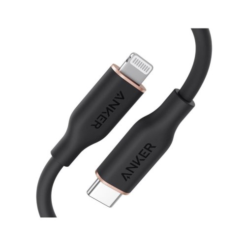✔️ Anker PowerLine III Flow USB-C with Lightning Connector 6ft BLACK A8663H11| Anker kabel modelleri, En ucuz kabel qiymetleri Texnohome-da