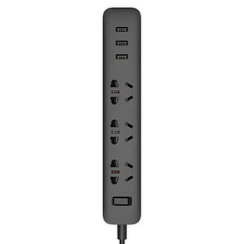 Uzatma kabeli Xiaomi Power Strip with 3 Ports USB-2A Fast Charge Black
